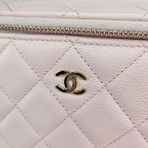 Chanel Caviar Leather Vanity with Chain 25S Crossbody Bag Light Pink - Picture 7 of 12